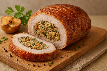 طرز تهیه گوشت شکم‌پر؛ دستور پخت اصیل، علمی و کاملاً تخصصی با بررسی نقش ادویه‌ها